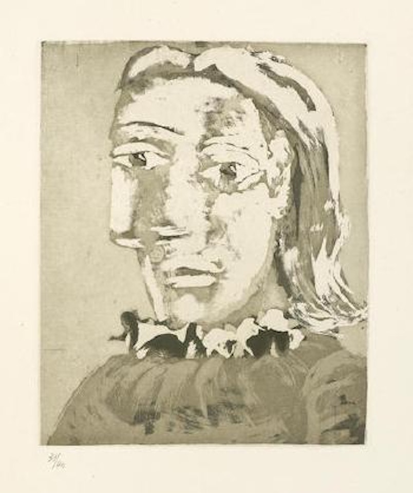 Portrait de Femme au Col en ruchÃ©: Marie-ThÃ©rÃ¨se (B. 323; Ba. 671), 1939 by Pablo Picasso