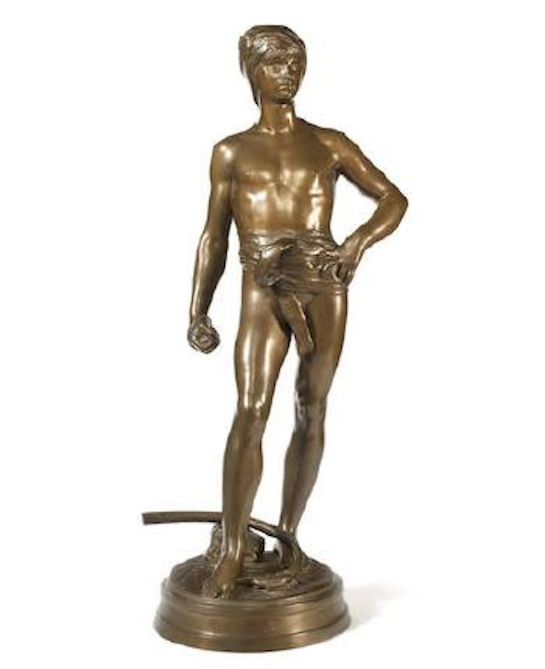 David avant le Combat by Marius Jean Antonin Mercie