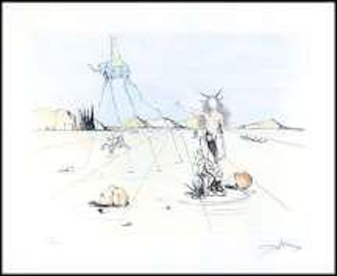 Il passaggio dell'elefante by Salvador Dali