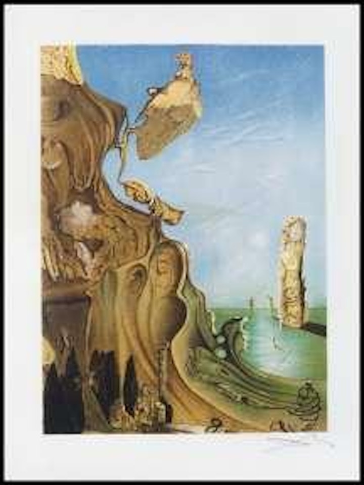 Vestigia ataviche dopo la pioggia by Salvador Dali
