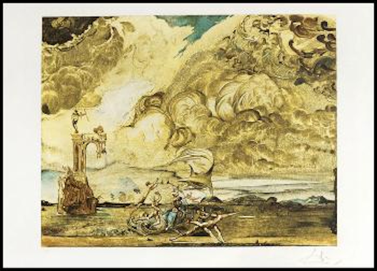 Apoteosi di Omero, Il trionfo di Tourbillon by Salvador Dali
