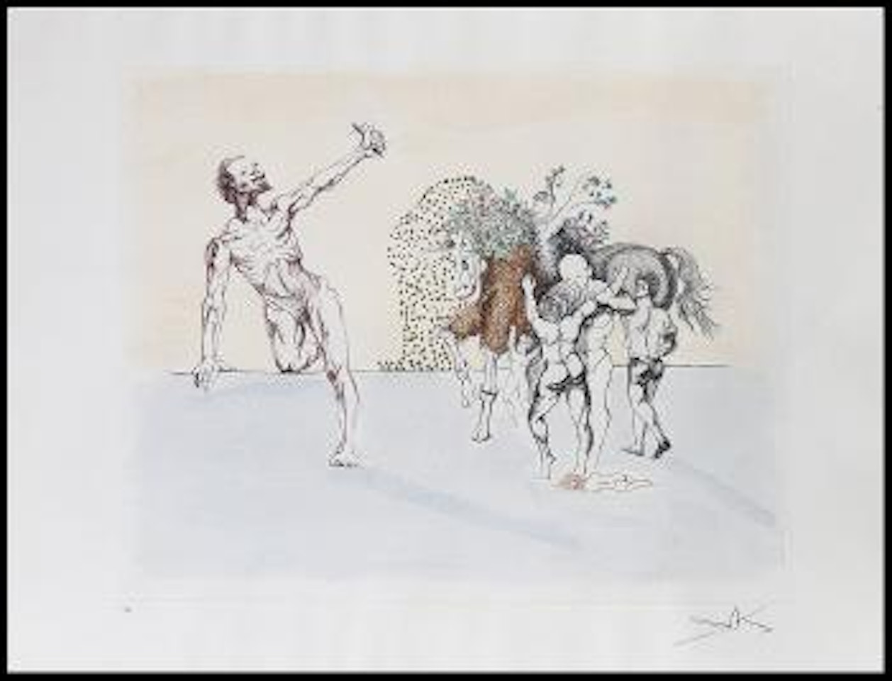 Sant'Antonio, scena religiosa by Salvador Dali