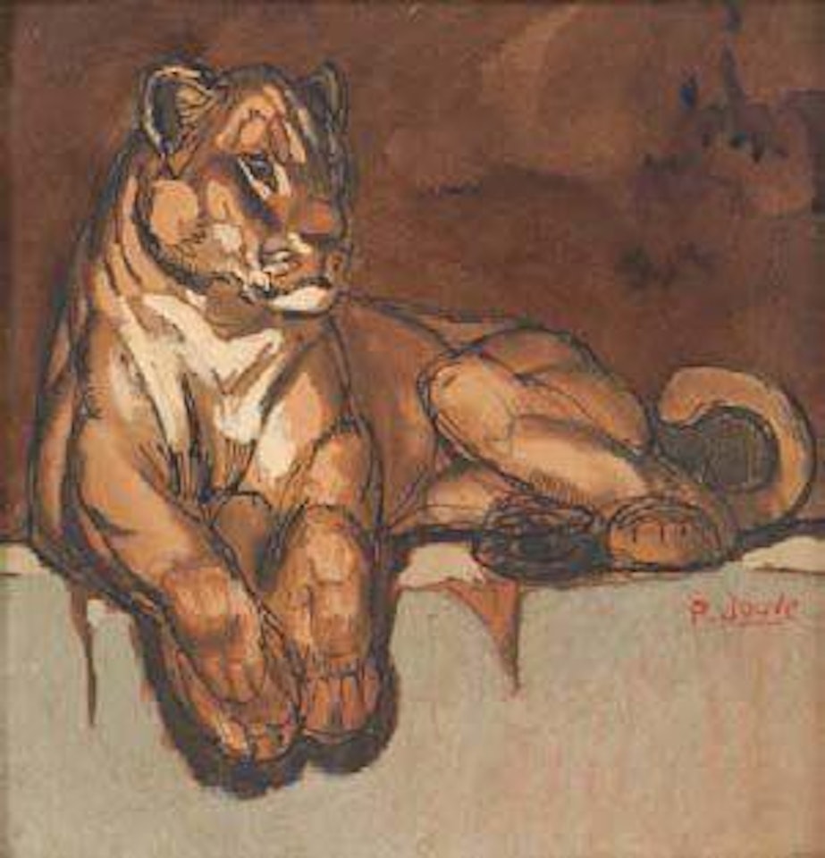 Lionne au Repos by Paul Jouve
