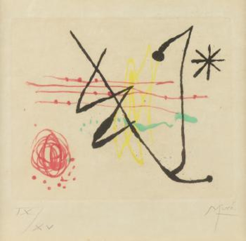 Pl 9 (From La bague d'Aurore suite) by Joan Miró