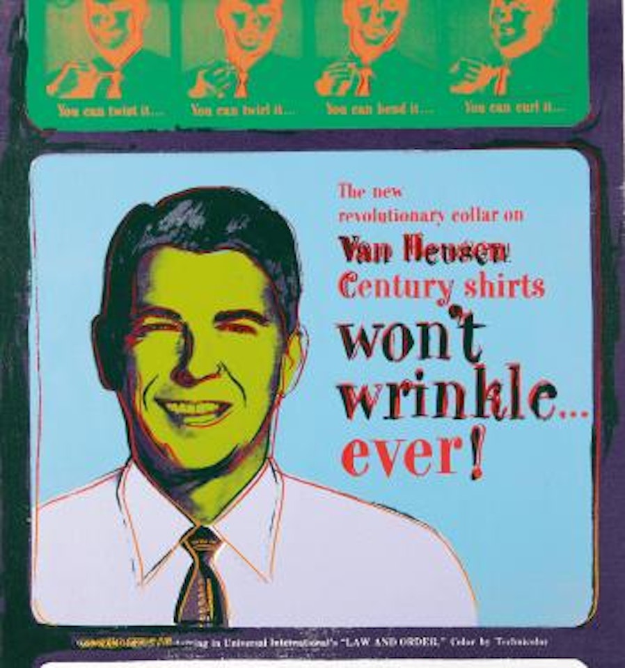 Van Heusen (Ronald Reagan) (From Ads) by Andy Warhol