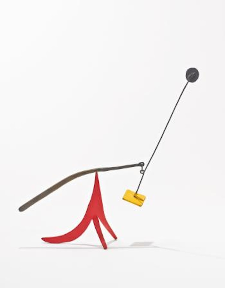 Yellow square, black dot by Alexander Calder