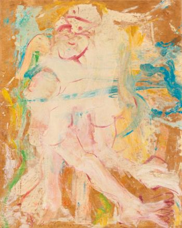 Woman in a landscape by Willem de Kooning