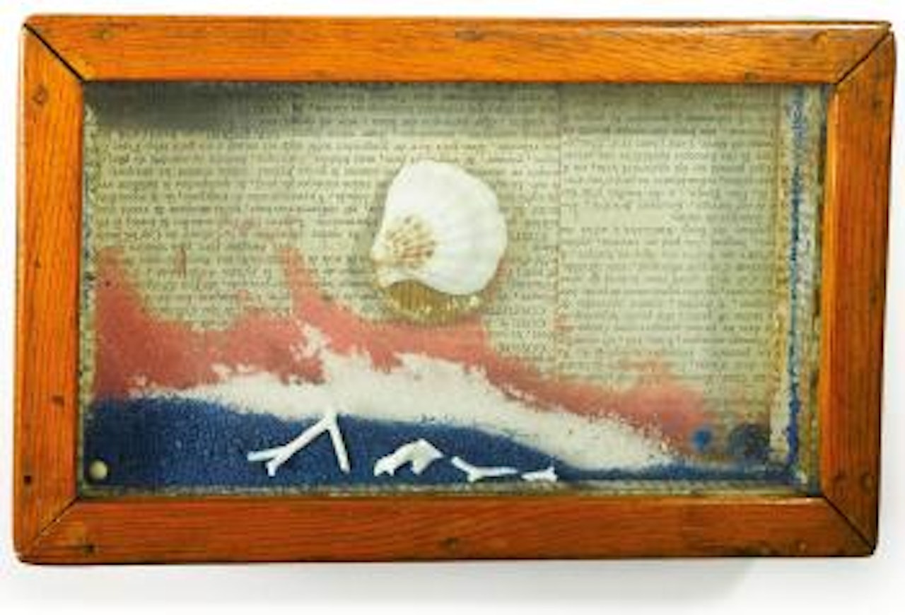 Untitled [Tri-level sand tray] by Joseph Cornell