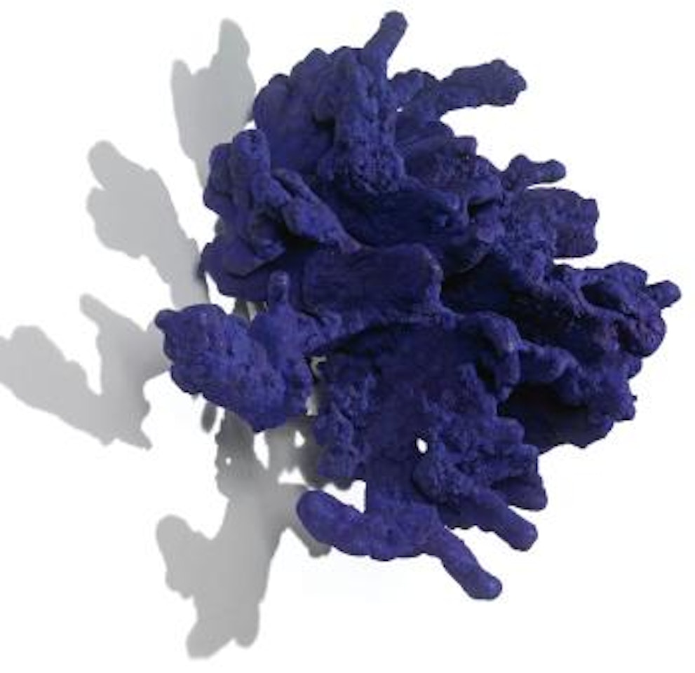 Untitled blue sponge-sculpture (Se 288) by Yves Klein