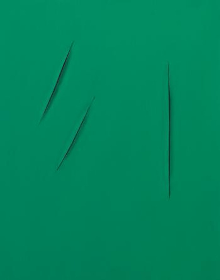 Concetto spaziale, attese by Lucio Fontana