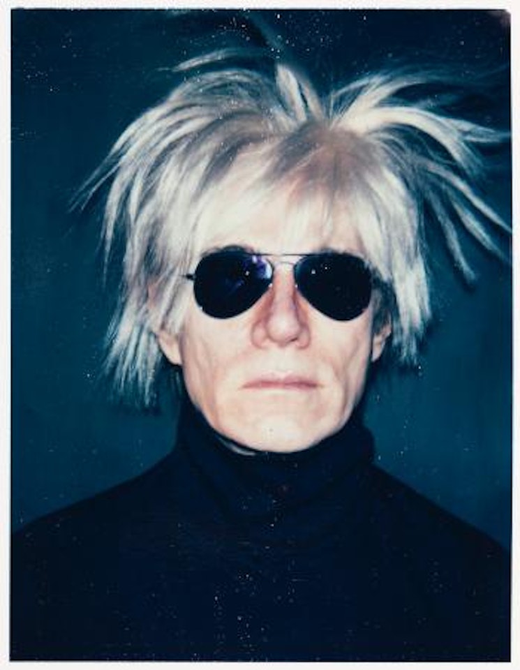 Self-portrait with fright wig by Andy Warhol