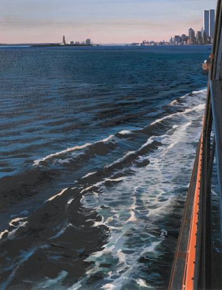 Staten Island Ferry with View of Manhattan II by Richard Estes