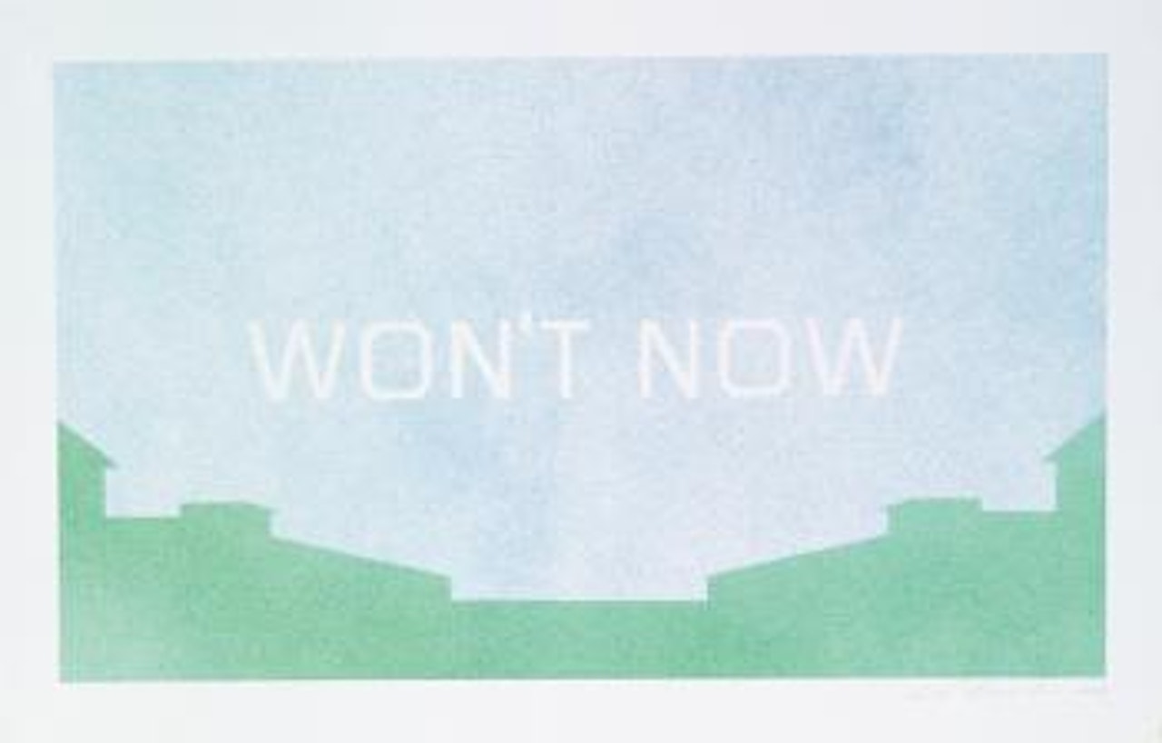 Won't now by Ed Ruscha