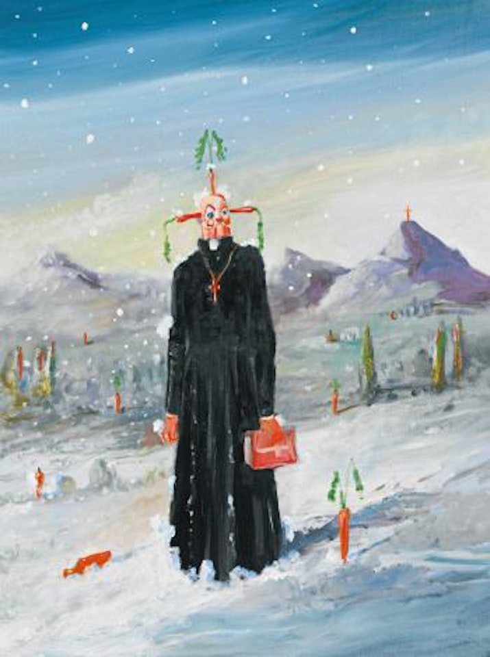 Priest in the Snow by George Condo