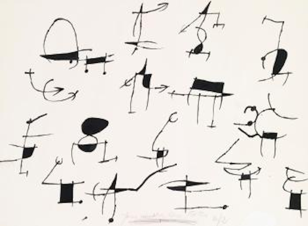 Pour Meubler Les Textes by Joan Miró