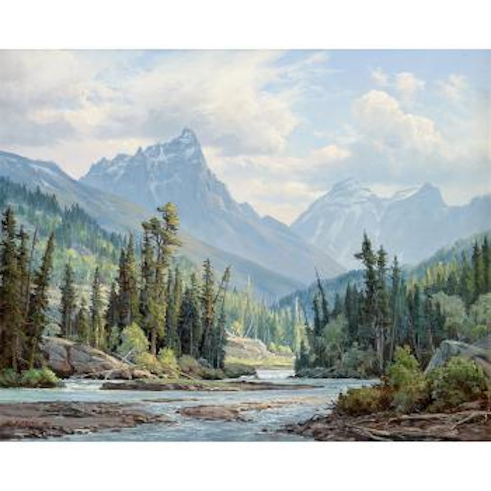 Teton river by Clyde Aspevig