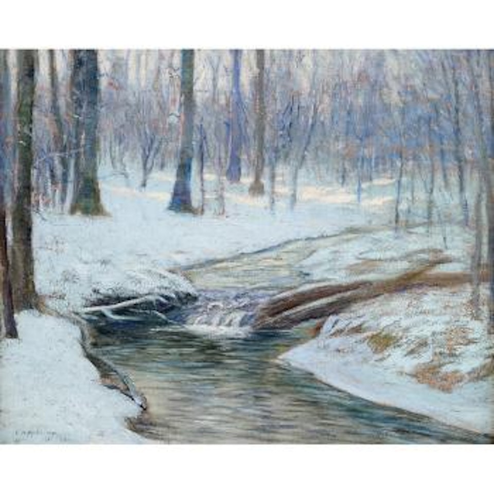 A brook in winter by Edward Willis Redfield