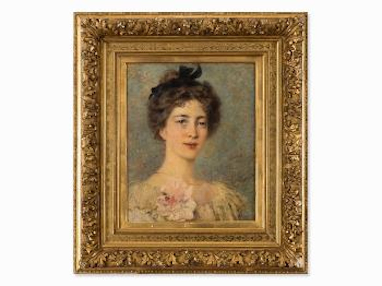 Lady`s Portrait by Konstantin Makovsky