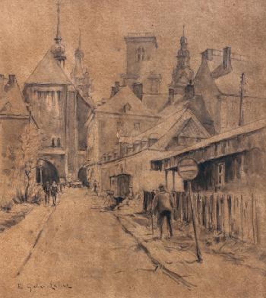 Escena de ciudad by Eugene Galien-Laloue