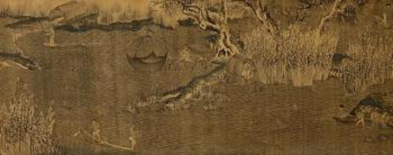 Two Horizontal Scroll Paintings of Landscape by Chinese School
