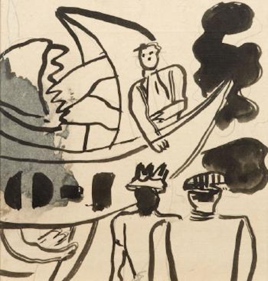 Composition 3 personnages by Fernand Leger