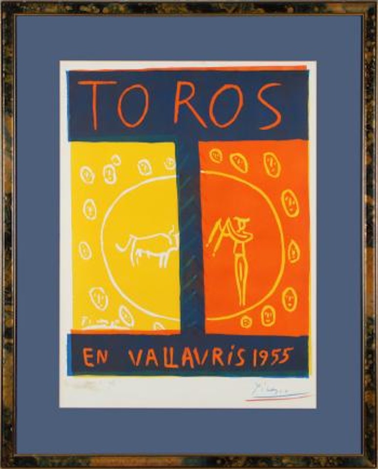 Toros en vallauris by Pablo Picasso