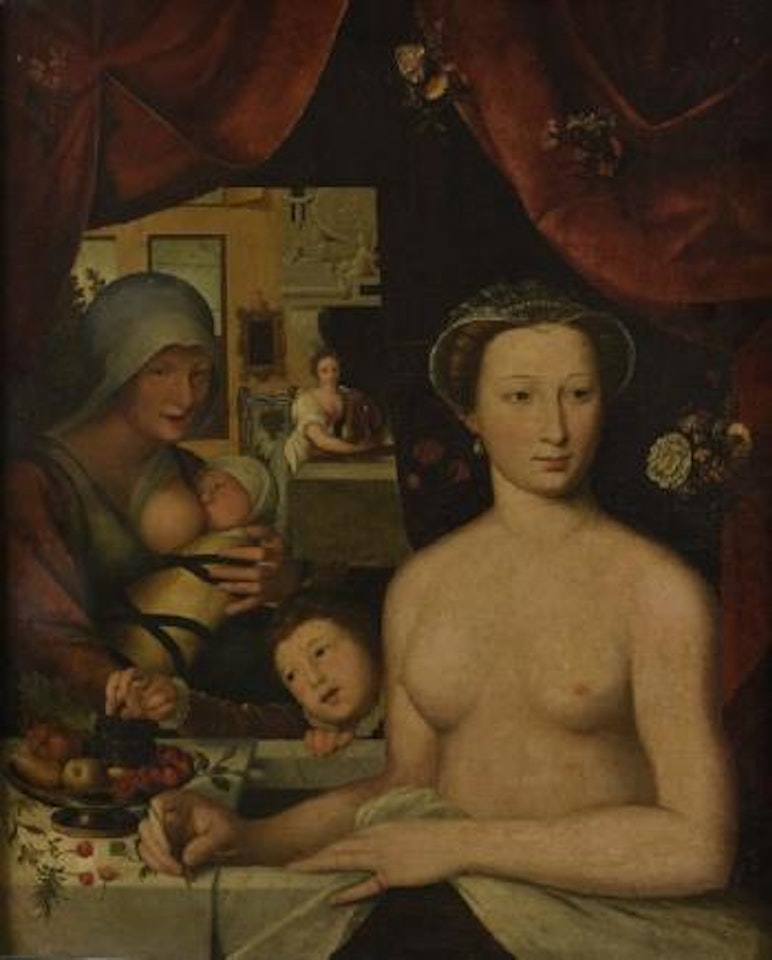 Diane de Poitiers au bain by Francois Clouet by Flemish School