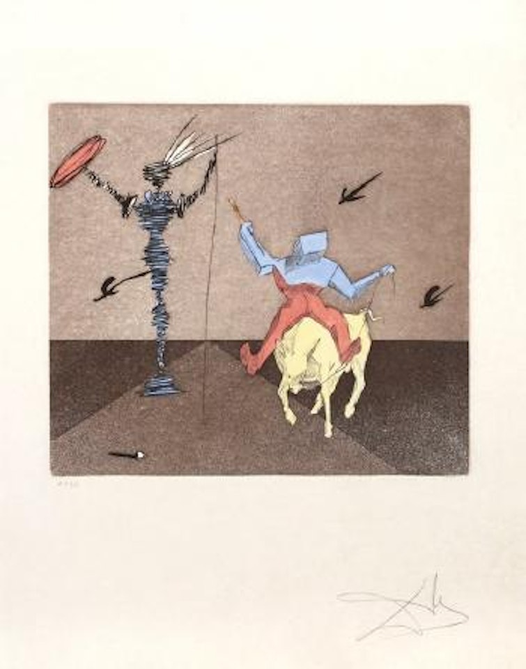 Master and Squire by Salvador Dali