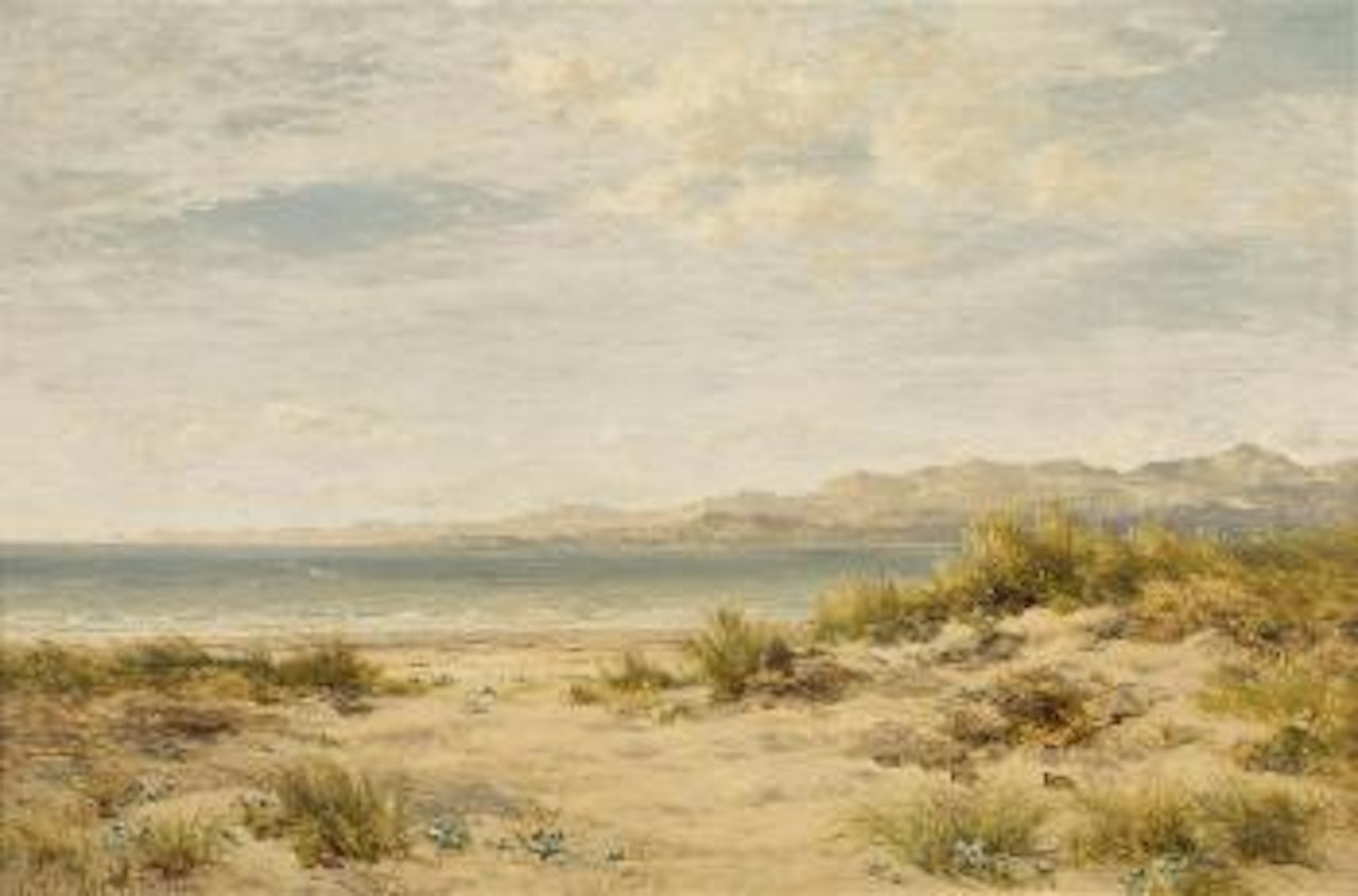 On the Sands at Harlech by Benjamin Williams Leader