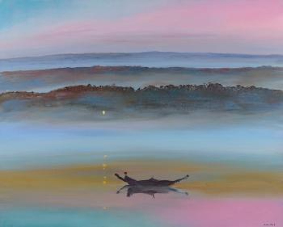 Misty shoalhaven by Arthur Merric Bloomfield Boyd