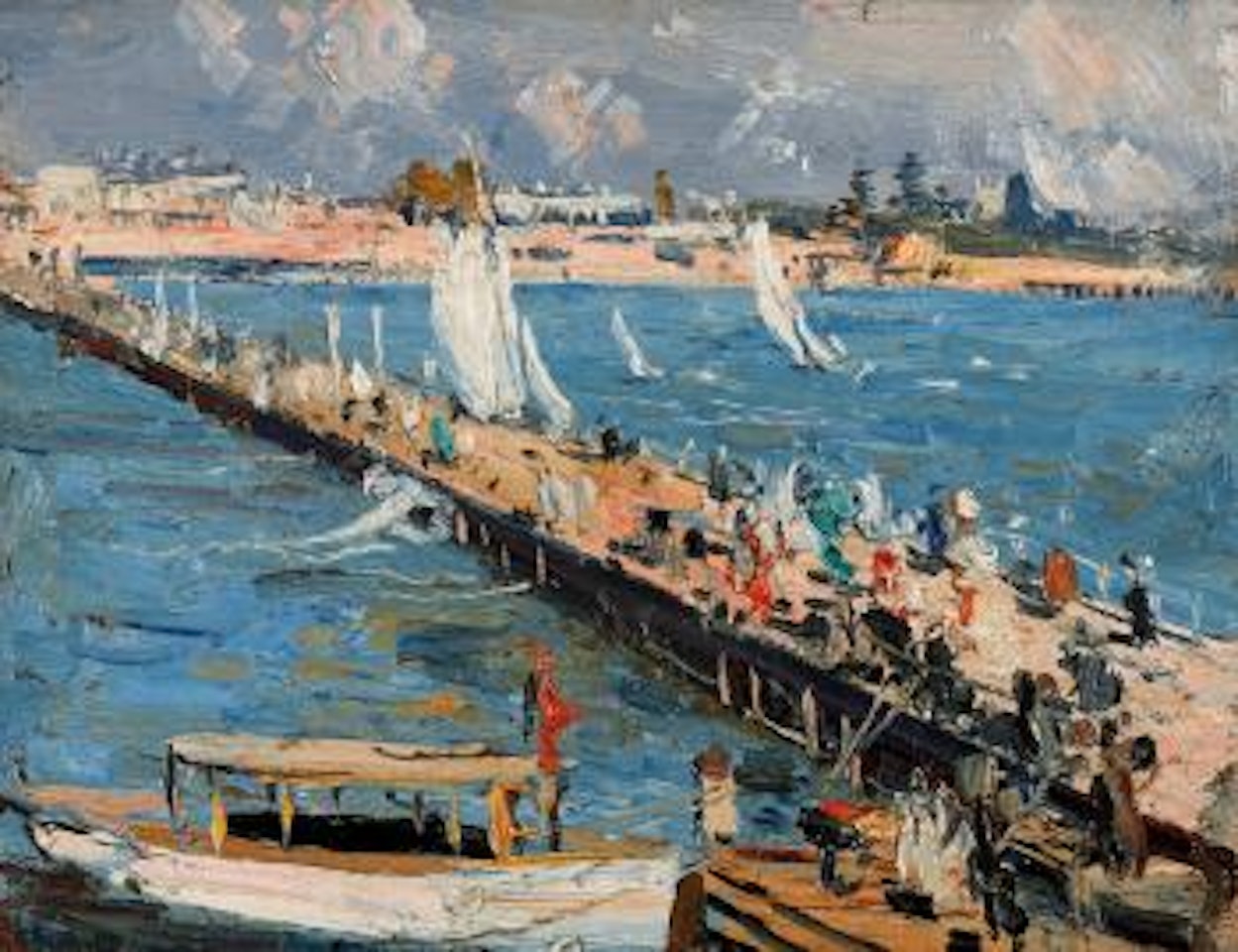 St Kilda Pier by Arthur Ernest Streeton