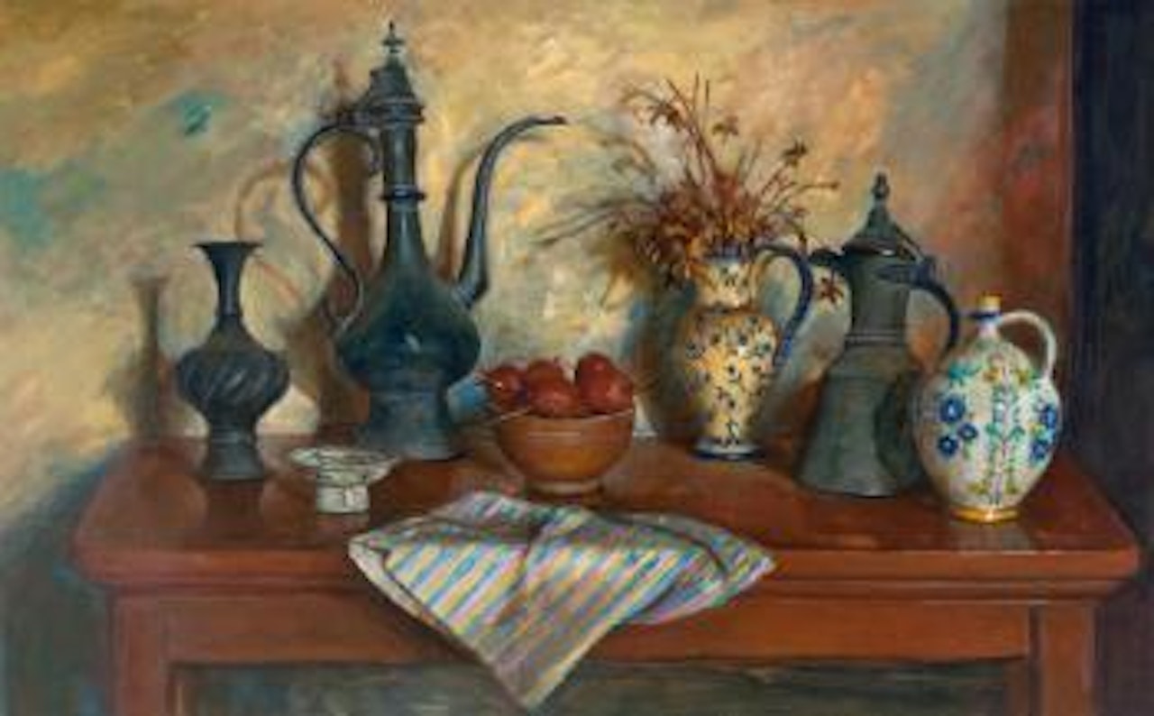 Evening Still Life with Turkish Pot by Margaret Hannah Olley