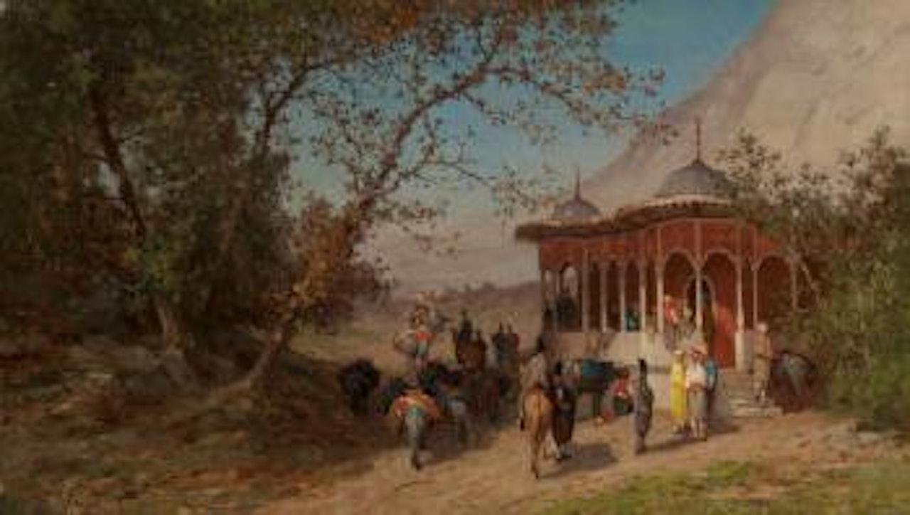 Kief sur la route de Kerrassunde à Amassia (Asie-Mineure) by Germain-Fabius Brest