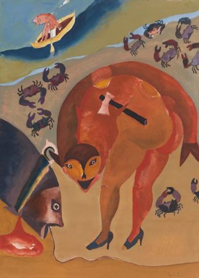 Mujer Y Cangrejos by Francisco Toledo