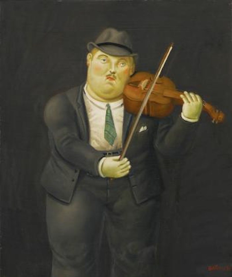 Violinist by Fernando Botero
