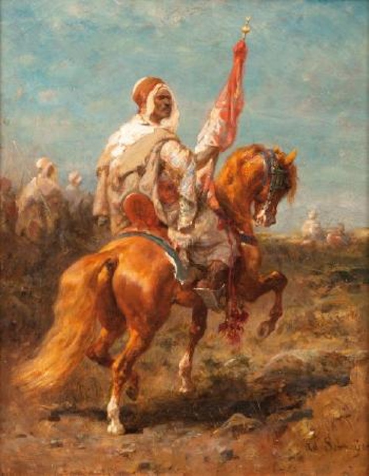 Cavalier à l'étendard by Adolf Schreyer