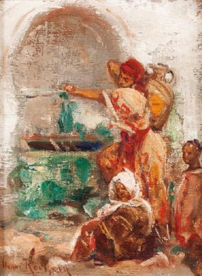 A la fontaine by Henri Émilien Rousseau