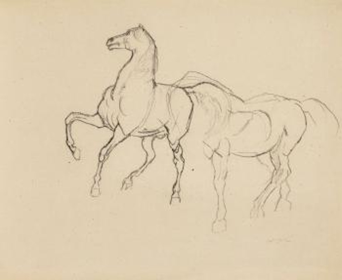 Études de chevaux by Odilon Redon