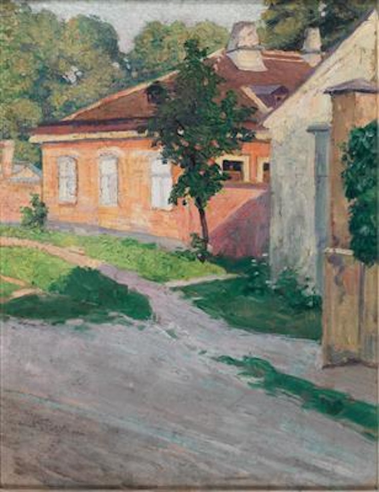 Haus in Hütteldorf by Egon Schiele