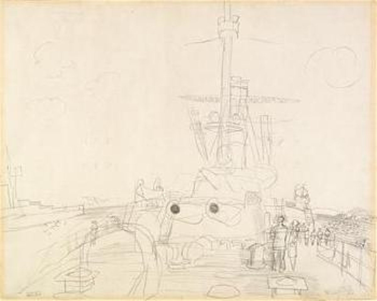 A bord de la flotte by Raoul Dufy