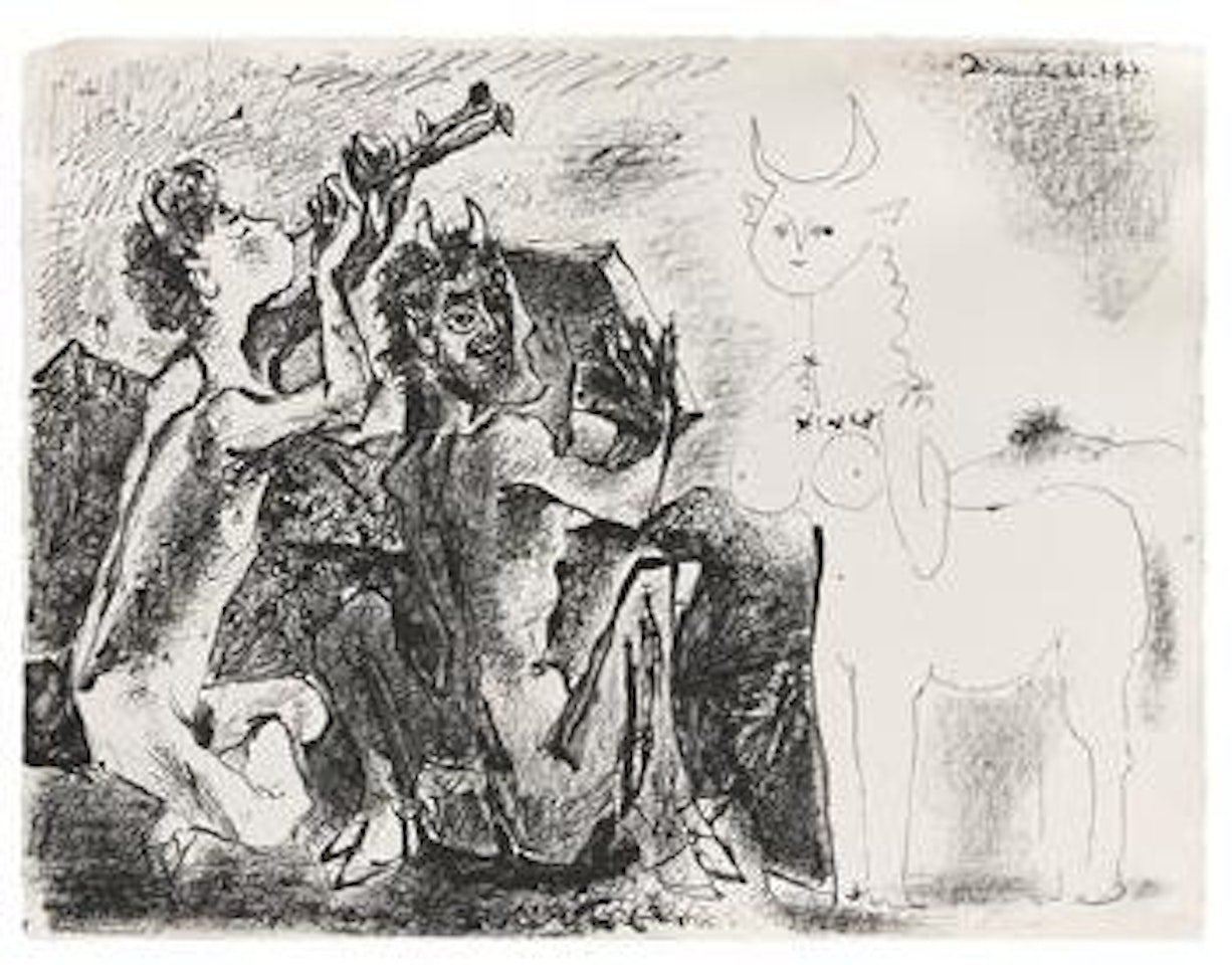 Les Faunes et la Centauresse by Pablo Picasso