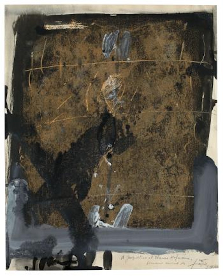 Ohne Titel by Antoni Tapies