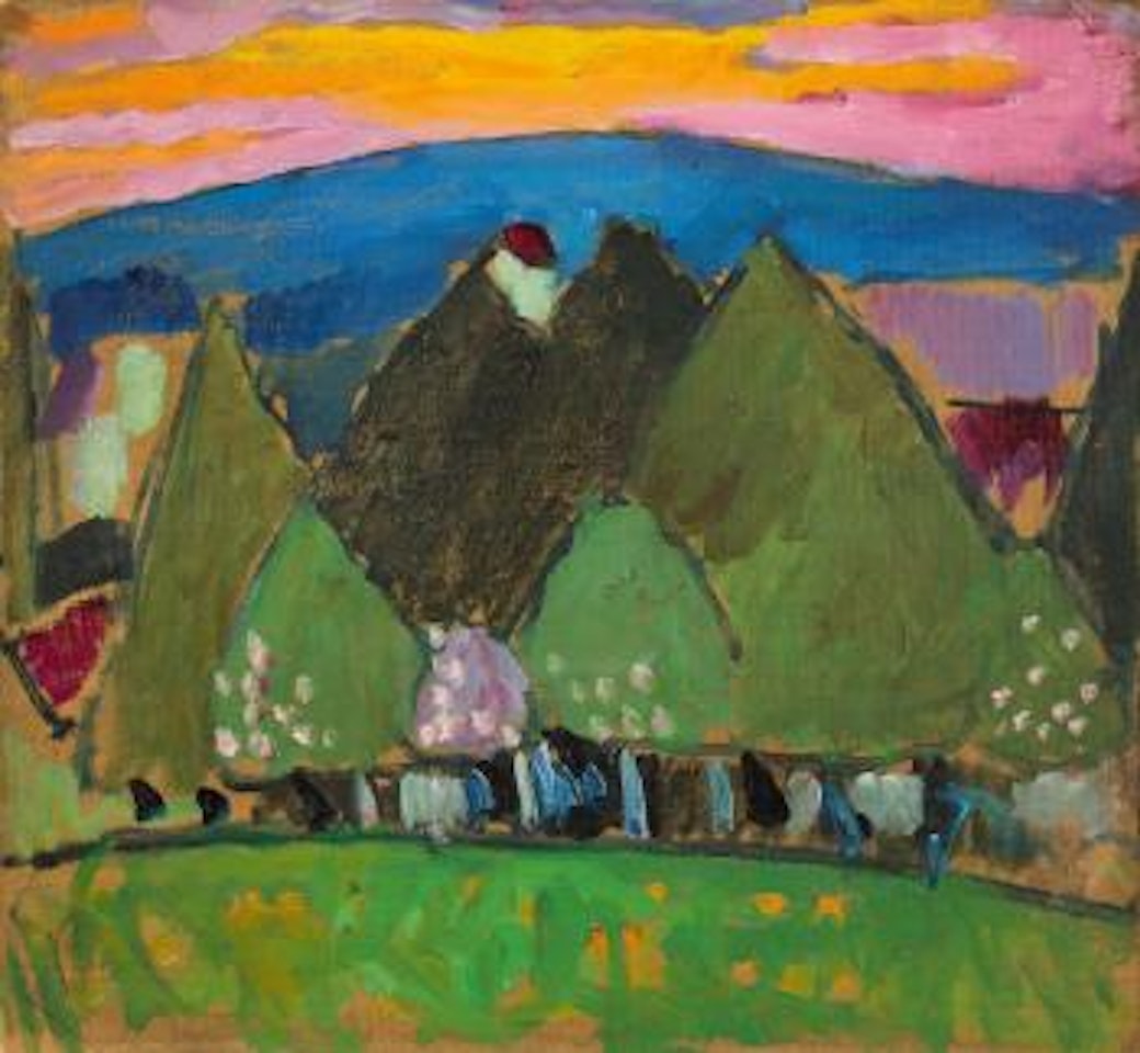 Landschaft Mit Bäumen by Alexej von Jawlensky