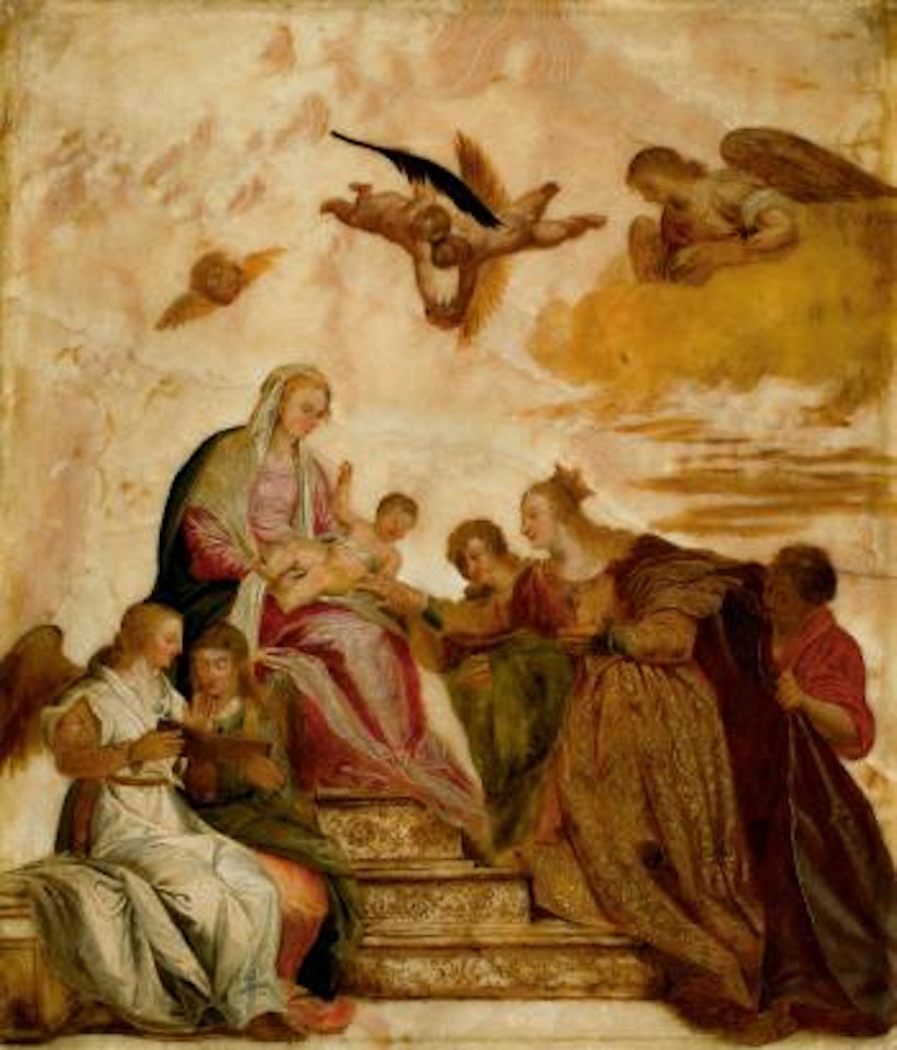 The mystical marriage of St. Catherine - after the painting for Santa Caterina in Venice by Paolo Veronese