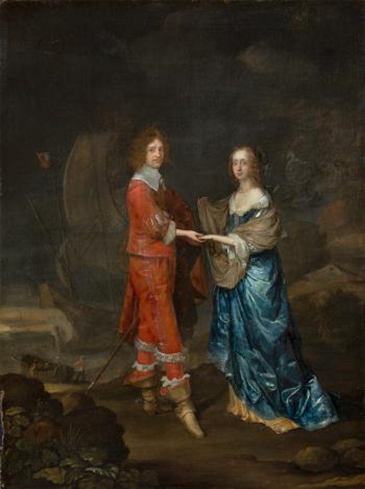 Doppelportrait Eines Englischen Adeligen Und Seiner Gattin by Sir Peter Lely