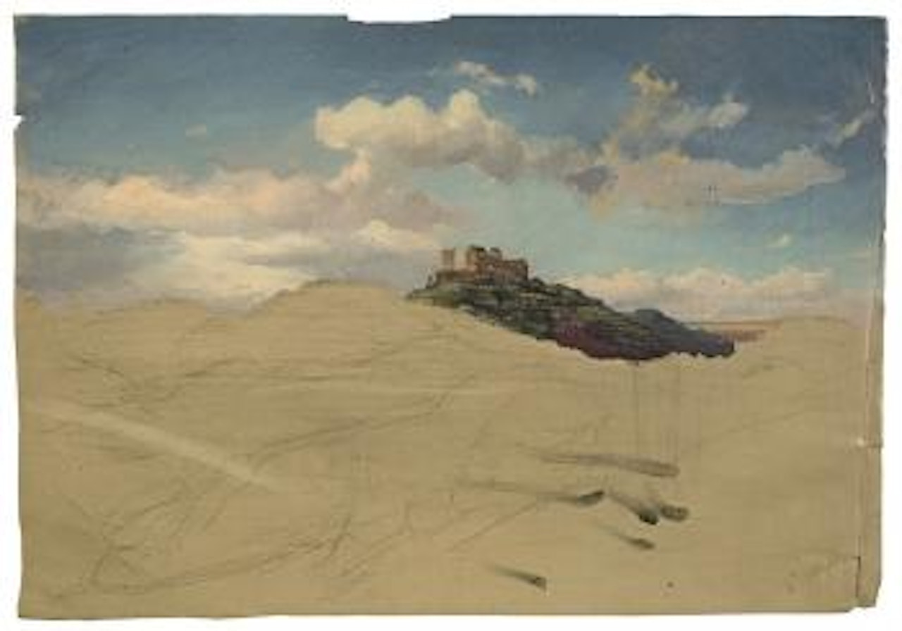 Die Wartburg unter Wolken by Carl Hummel