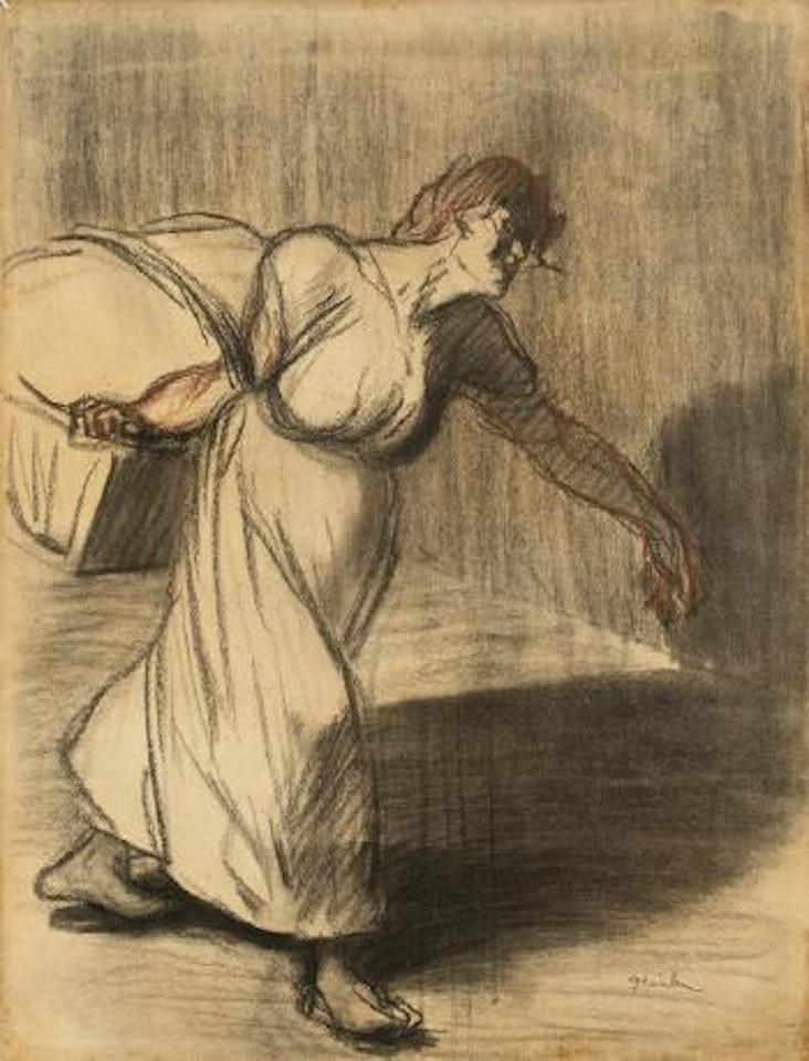Die Wäscherin by Théophile Alexandre Steinlen