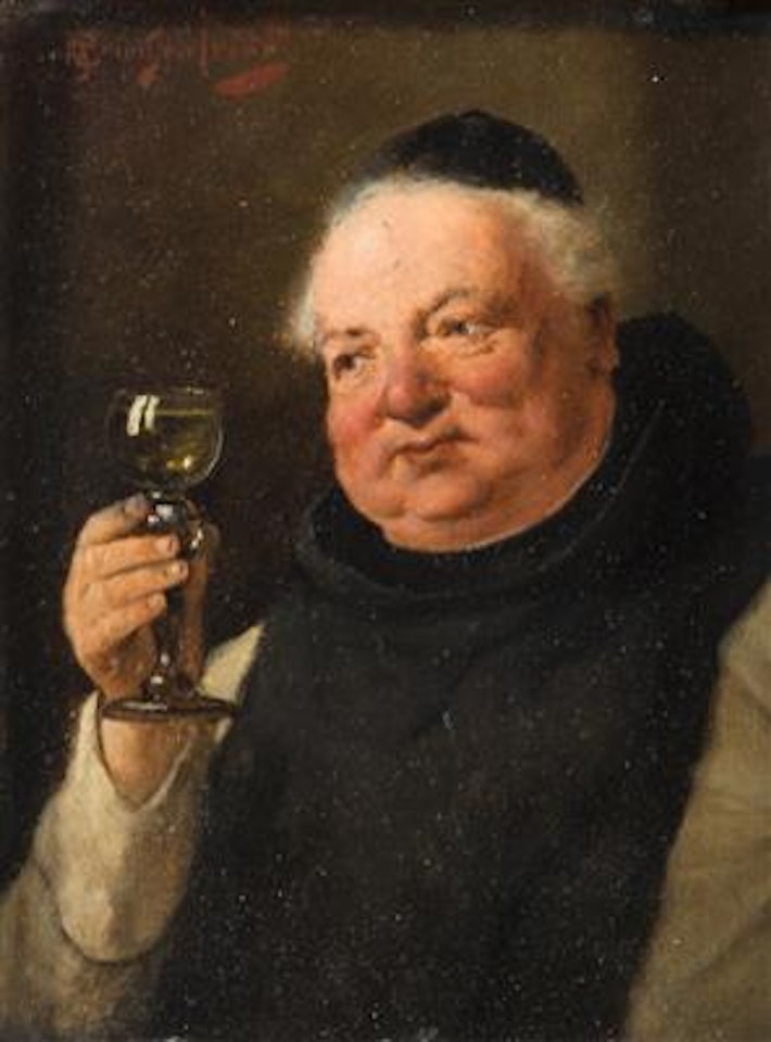 Drinking Monk by Alois Heinrich Priechenfried