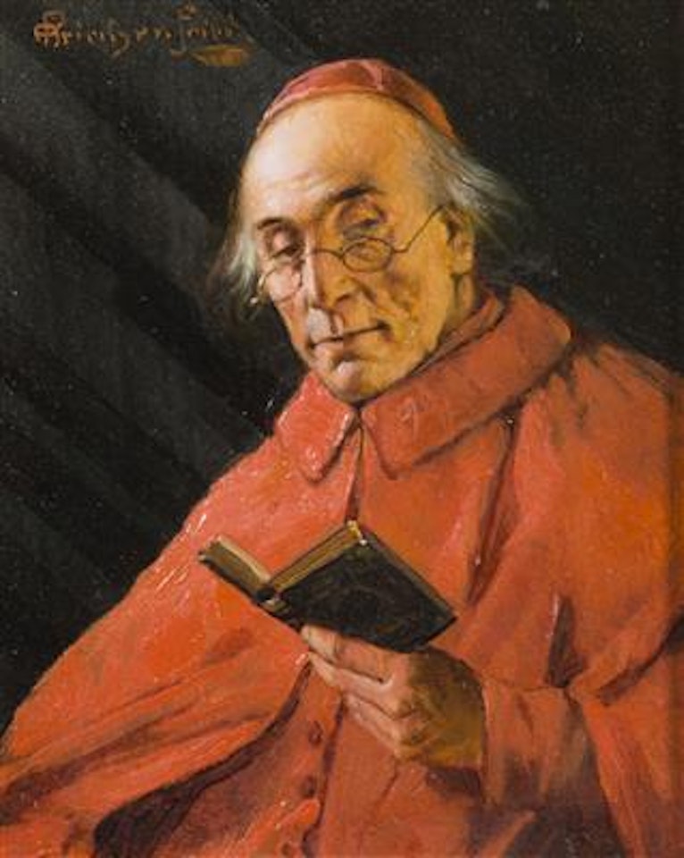 Reading Cardinal by Alois Heinrich Priechenfried