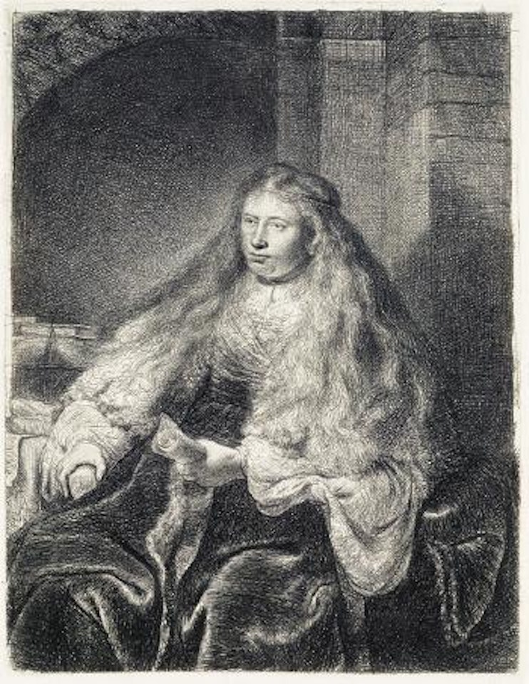 The Great Jewish Bride by Attributed to Rembrandt Harmensz van Rijn